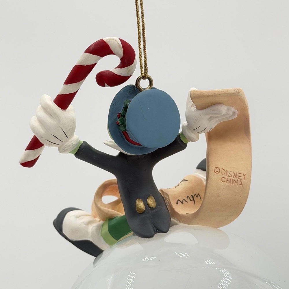 Disney Pinocchio Jiminy Cricket Naughty & Nice Christmas Ornament Buena Vista Fl - Picture 6 of 12